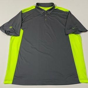 Nike golf dry, fit size 3 XL gray, and yellow